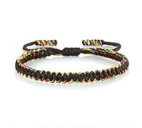 SLJYM Bracelets faits à la main en corde tissée porte-bonheur pour homme et femme Taille réglable