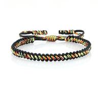SLJYM Bracelets faits à la main en corde tissée porte-bonheur pour homme et femme Taille réglable