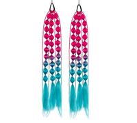 SLJYM - Extensions de cheveux synthétiques légers à bulles pour queue de cheval avec attache à cheveux, accessoires faits à la main pour enfants
