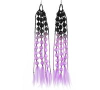SLJYM - Extensions de cheveux synthétiques légers à bulles pour queue de cheval avec attache à cheveux, accessoires faits à la main pour enfants