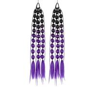 SLJYM - Extensions de cheveux synthétiques légers à bulles pour queue de cheval avec attache à cheveux, accessoires faits à la main pour enfants