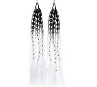 SLJYM - Extensions de cheveux synthétiques légers à bulles pour queue de cheval avec attache à cheveux, accessoires faits à la main pour enfants