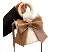 SLJYM Kit de fabrication de sacs fourre-tout en cuir faits à la main avec matériel de sangle, Marron/blanc