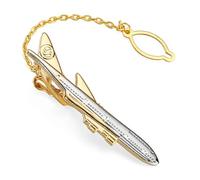 SLJYM Pince à cravate classique pour homme et femme Love Rose Anchor Saxophone Clip de musique Business Costume Chemise Accessoires Bijoux Cadeaux, taille unique, Plaqué argent, Perle
