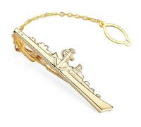 SLJYM Pince à cravate classique pour homme et femme Love Rose Anchor Saxophone Clip de musique Business Costume Chemise Accessoires Bijoux Cadeaux, taille unique, Plaqué argent, Perle
