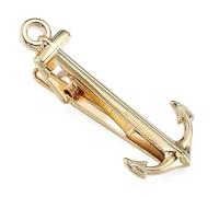 SLJYM Pince à cravate classique pour homme et femme Love Rose Anchor Saxophone Clip de musique Business Costume Chemise Accessoires Bijoux Cadeaux, taille unique, Plaqué argent, Perle