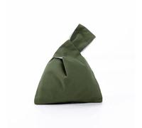 SLJYM Sac à main en coton pour femme avec nœud - Respectueux de l'environnement - Réutilisable - Léger - Sac à main fourre-tout, Vert