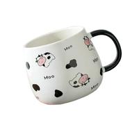 SLJYM - Tasses en céramique à quatre pattes en forme de vache pour étudiant, petit déjeuner, avoine, lait, eau, tasse à café drôle, cadeaux insolites