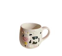 SLJYM - Tasses en céramique à quatre pattes en forme de vache pour étudiant, petit déjeuner, avoine, lait, eau, tasse à café drôle, cadeaux insolites