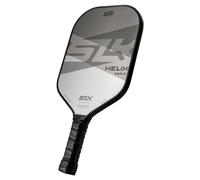 SLK Helix Pro 2024 Raie de Pickleball | Face Hybride en Fibre de Carbone et Fibre de Verre | Cœur en Fibre de Carbone thermoformée | Contrôle inégalé | Gris légende