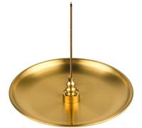 SLKIJDHFB Porte-encens 3 en 1, brûleur d'encens en Laiton avec récupérateur de Cendres en Alliage de 14 cm, idéal pour la Salle de Yoga, la Salle de méditation et Le Salon