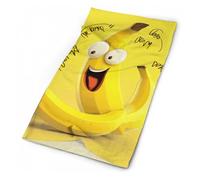 SLKMHFT Cache-cou imprimé banane jaune coupe-vent pour ski, moto, cyclisme, sports de plein air, banane jaune, 49,8 x 25 cm, Banane jaune, 19.6 x 9.84 inches