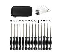 SLKSYTDEEV Lot de 14 outils de réglage de carburateur, tournevis, clé à douille, brosse de nettoyage pour tronçonneuse, coupe-bordures, outils à main de réparation