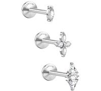 SLLAISS 3Pcs G23 Titane Oreille Piercing Tragus Helix Piercing