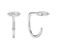 SLLAISS Boucles d'oreilles Dormeuses Argent Sterling 925 Creole