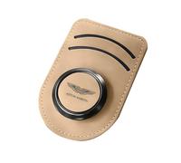 SLLGSDM Porte Lunettes Pare-Soleil de Voiture pour Aston Martin Virage II Volante 2011-2012, Magnétique Support Lunettes Voiture, Support Lunette, Accessoire Voiture,Beige