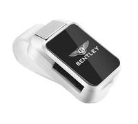 SLLGSDM Porte Lunettes Voiture pour Bentley Continental R 1991-2007, Pince à Lunettes pour Voiture, Lunettes de Soleil Pare-Soleil, Accessoire Voiture,White