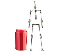 SLLSAGE Armature en Acier Inoxydable pour Stop Motion, Squelette Flexible pour Animation et Création de Modèles DIY(Size:27 cm (10.6 in))