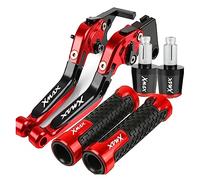 SLMPXSGH Leviers d'embrayage De Frein De Moto Réglables Boutons De Guidon Poignées Se Termine pour Yamaha Xmax 125 200 400 2014-2019 2020 2021 Toutes Les Années(Red)