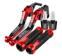 SLMPXSGH pour Yamaha Tenere900 TENERE 900 2019 2020 2021 2022 Leviers d'embrayage De Frein De Moto Réglables + Boutons De 22mm Poignées De Guidon Extrémités(Red)