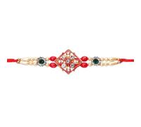 SLNDOKTG Bracelet Rakhi pour frère Bhaiya Bhabhi Raksha Bandhan Cadeau Rakhi Fil Rakhi Bracelet indien festif Rakshabandhan Bro Bracelet Fil Rakdi Rakhee Coffret cadeau de 1