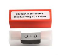 Slo Lot de 35 fraises carrées en carbure de tungstène 35° pour tour à bois, inserts indexables, pour rabot et têtes de travail du bois