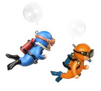 SLOCME Lot de 2 décorations flottantes en résine pour aquarium avec position réglable