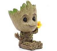 SLOCME Pot de fleurs Groot - Les Gardiens de la Galaxie pour pot à stylo, décoration de bureau, pot de fleurs avec trou de drainage