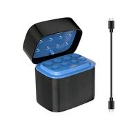 SLODA 8-Slot AA&AAA Battery Fast USB-C Battery Charger for 1.5V Li-ion & 1.2V NiMH/NiCD,Smart LED Display,Portable Magnetic Case