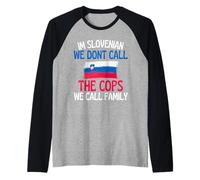 Slogan Amusant « I'm Slovenian Funny for All of Slovenian » Manche Raglan