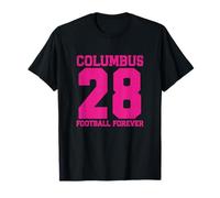 Slogan Amusant USA Columbus 28 Football Forever T-Shirt