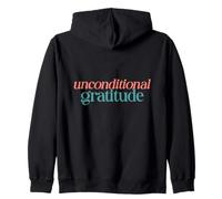 Slogan de Gratitude inconditionnelle pour sobriété Sweat à Capuche