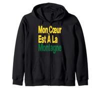 Slogan de Montagne Amour Aventure Nature Passion Sweat à Capuche