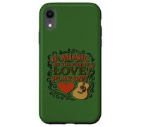 Slogan de première Ligne de Distressed Music Food Love Twelfth Night Coque pour iPhone XR