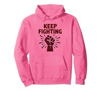 Slogan de Protestation de Motivation Never Back Down Fight Fist Sweat à Capuche