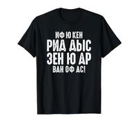 Slogan Drôle en Anglais Russian Russak Russes T-Shirt Graphique avec Valeur