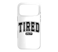 Slogan Drôle pour Noctambules Épuisés 24/7 Coque pour iPhone 17 Pro Max