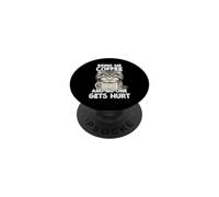 Slogan du café des Chats de Pallas T | Chat Grincheux du PopSockets PopGrip Adhésif