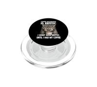 Slogan du café du Chat de Pallas T | Chat Grincheux du Matin PopSockets PopGrip pour MagSafe