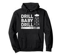 Slogan Fantaisie Drill Baby Drill Sweat à Capuche