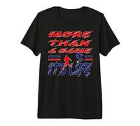 Slogan « More Than A Game It is Life » T-Shirt Haut de Gamme