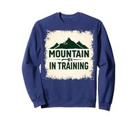 Slogan Mountain Man in Training Dude Outdoor Adventure Sweatshirt, Unisexe pour Adultes, Bleu Marine, L