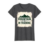 Slogan Mountain Man in Training Dude Outdoor Adventure T-Shirt, Femme, Chiné Foncé, XL