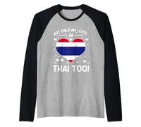 Slogan thaïlandais fière Femme thaïlandaise Amour thaïlandais Manche Raglan