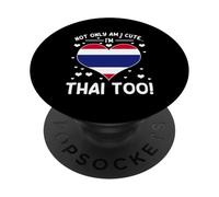 Slogan thaïlandais fière Femme thaïlandaise Amour thaïlandais PopSockets PopGrip Adhésif