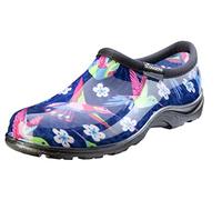 Sloggers Femme Pluie et de Jardin Chaussures Confortables imperméables, Imprimé Colibri Bleu et Rose, 43 EU