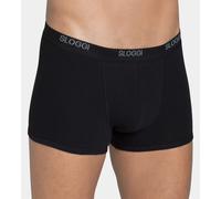 Sloggi 2 Boxer Homme En Coton Extérieur Élastique Blanc Gris Noir