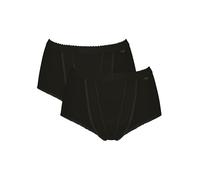 Sloggi Slips pour femme Control Maxi – Taille haute, lot de 2, noir Taille 42