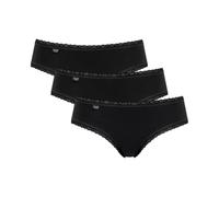 Sloggi Femme 24/7 Cotton Lace Hipster C3p Slip, Noir, 38 EU