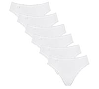 Sloggi 24/7 Tai C3P Culotte femme, coton, blanc, 40, 6 x blanc., 48